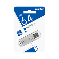 Флеш-накопитель Smartbuy V-Cut 64GB USB3.0 пластик серебряный 