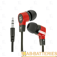 Наушники внутриканальные Defender 619 Basic черный красный (1/50) 