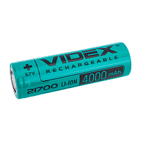 Аккумулятор Li-ion Videx 21700 bulk 4000mAh б/з (1/25/300)