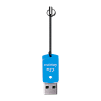 Картридер Smartbuy 706 USB2.0 microSD голубой (1/20) 