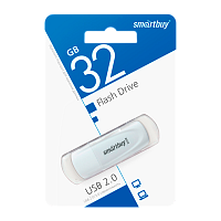 Флеш-накопитель Smartbuy Scout 32GB USB2.0 пластик белый 