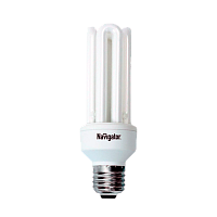 Лампа люминесцентная Navigator 4U E27 25W 2700К 220-240V U-образная (1/12/60)