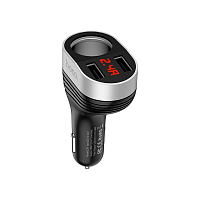 Автомобильное З/У HOCO Z29 2USB 3.1A 1 прикуриватель черный (1/12/120)