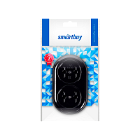 Колодка Smartbuy 2р.Б/З бакелит черный (1/20/200)