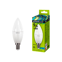 Лампа светодиодная Ergolux C35 E14 9W 4500К 172-265V свеча (1/10/100)