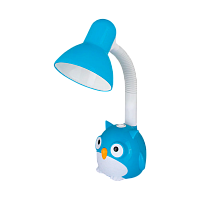 Светильник настольный Camelion KD-380 40W 230V E27 на основании с выключателем синий (1/12)