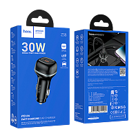 Автомобильное З/У HOCO Z58 Type-C 3.0A 30W PD3.0 черный (1/11/110)