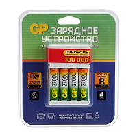 З/У для аккумуляторов GP AA/AAA 4 слота +4AA 2700mAh (1/12)