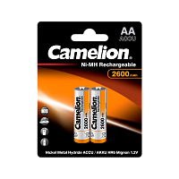 Аккумулятор бытовой Camelion HR6 AA BL2 NI-MH 2600mAh (2/24/384) 