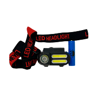 Фонарь налобный Без бренда YYC-611 от аккумулятора белый свет