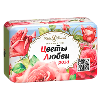 Мыло Невская Косметика Цветы любви Роза 90г (1/72)
