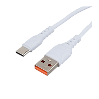 Кабель GoPower GP06T USB (m)-Type-C (m) 1м 2.4A ПВХ белый (1/200/800)