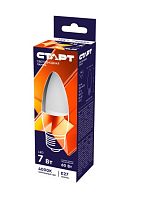 Лампа светодиодная Старт Candle C37 E27 7W 4000К 220V свеча WS матовая (1/10/100)