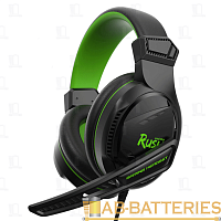 Наушники полноразмерные Smartbuy Rush BEAT'EM с микр. игровые черный зеленый (1/20) 