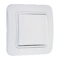 Выключатель Makel Lillium 1-клав.10A пластик проходной белый 70005 (1/12)