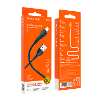 Кабель Borofone BX51 USB (m)-Lightning (m) 1м 2.0A ПВХ черный в коробке (1/360)