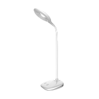 Светильник настольный Ultraflash UF-706 4.5W 220V 1LED на основании сенс. белый (1/30)