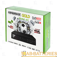 Приставка для цифрового ТВ Openbox GOLD G7 DVB-T/T2 металл черный (1/60) 