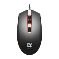 Мышь проводная Defender MB-986 DOT классическая USB черный (1/60)