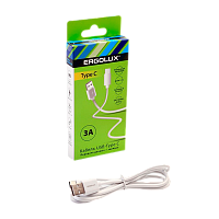 Кабель Ergolux ELX-CDC02-C01 USB (m)-Type-C (m) 1.2м 3.0A белый в коробке (1/10/240)