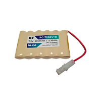 Аккумулятор ET RC-7208VTB BL1 белый большой, 7.2V, 800mAh, Ni-Cd, в ряд (1/75)