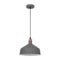 Светильник потолочный Camelion PL-425L Amsterdam 60W 230V E27 IP20 подвес серый (1/4)