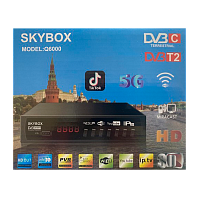 Приставка для цифрового ТВ Skybox Q6000 DVB-T/T2 металл черный (1/60)