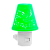 Ночник Camelion NL-194 "Светильник зеленый" 3LED 0.5W 220V в розетку (1/24/96)