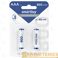 Аккумулятор бытовой Smartbuy HR03 AAA BL2 NI-MH 800mAh (2/24/240)