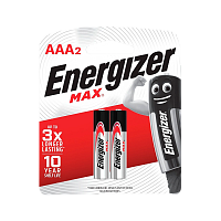 Батарейка Energizer MAX LR03 AAA BL2 Alkaline 1.5V (2/24)
