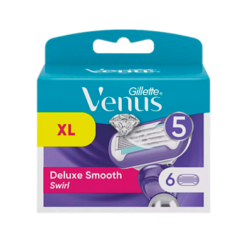 Сменные кассеты Gillette "VENUS Swirl" 5 лезвий 6шт. (цена за 1 шт) (6/60)