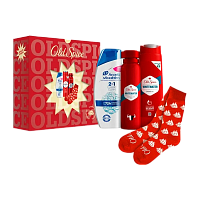 Набор Old Spice Whitewater мужской (део-спрей 150мл+гель-душ 250мл+ХЭД 200мл+носки)