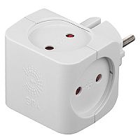 Разветвитель ЭРА SP 4р.Б/З 16A белый (1/10/60)