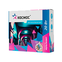 Прожектор светодиодный Космос 20W 230V IP65 RGB с пультом черный (1/24)