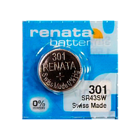 Батарейка Renata 301 (SR43SW) Silver Oxide 1.55V (1/10/100) 