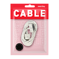 Кабель Smartbuy iK-412n USB (m)-Apple 30pin (m) 1м 1.0A ПВХ белый (1/500)