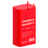 Аккумулятор свинцово-кислотный GENERAL SECURITY GS1.0-4 4V 1.0Ah 