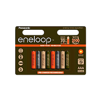 Аккумулятор предзаряженный RTU Panasonic HR03 AAA BL8 NI-MH eneloop Colors 750mAh (8/80/320)