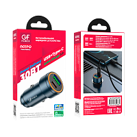 Автомобильное З/У GFPower A01PQ 1USB+1Type-C 30W PD,QC серый (1/12/120)
