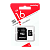 Карта памяти microSD Smartbuy 16GB Class10 10 МБ/сек с адаптером