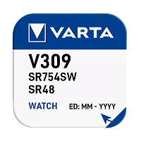 Батарейка Varta 309 BL1 Silver Oxide 1.55V (1/10/100) 