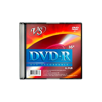 Диск DVD-R VS 4.7GB 16x 5шт. SlimCase (5/200)
