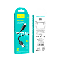 Кабель HOCO X96 USB (m)-Type-C (m) 1м 3.0A 27W ПВХ черный (1/31/310)