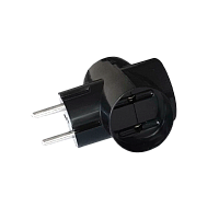 Разветвитель Прогресс 3р.Б/З черный (1/20/240)