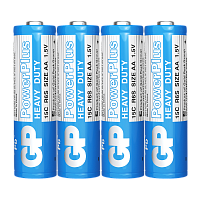 Батарейка GP PowerPlus R6 AA Shrink 4 Heavy Duty 1.5V (4/40/200/1000) R