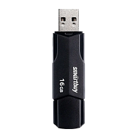 Флеш-накопитель Smartbuy Clue 16GB USB2.0 пластик черный 