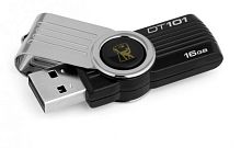 Флеш-накопитель Kingston DataTraveler 101 G2 16GB USB2.0 пластик серый 