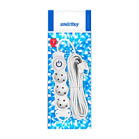 Удлинитель Smartbuy NEW 3р.С/З 16A 7.0м с выкл. ПВС 3x1мм² белый
