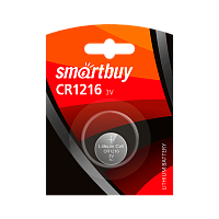 Батарейка Smartbuy CR1216 BL1 Lithium 3V (1/12/720) 