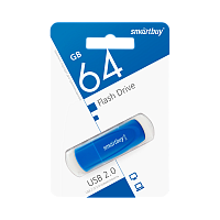 Флеш-накопитель Smartbuy Scout 64GB USB2.0 пластик синий